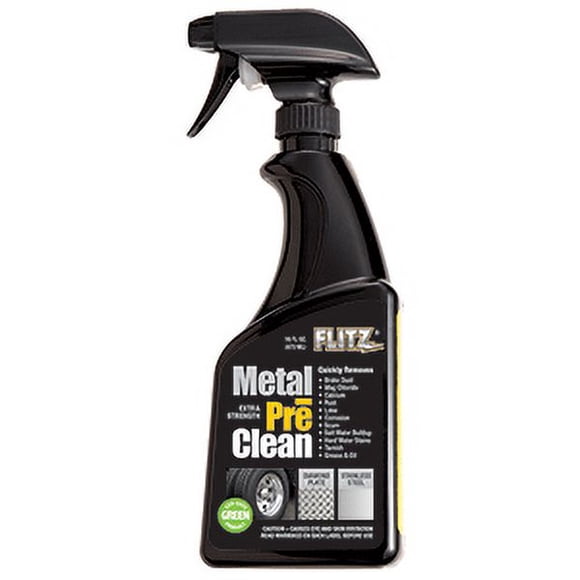 Flitz Metal Pre-Clean - All Metals Icluding Stainless Steel - 16oz Spray Bottle