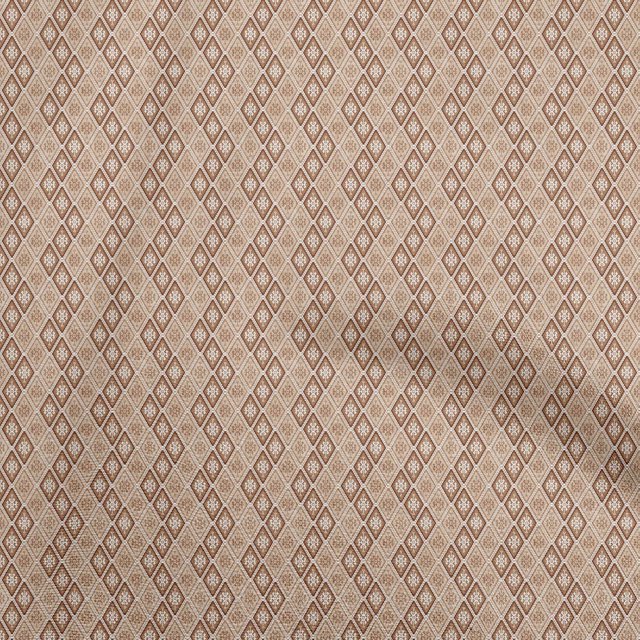 oneOone Rayon Light Brown Fabric Asian Kilim Craft Projects Decor Fabric Printed By The Yard 56 Inch Wide