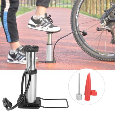 Aluminum Alloy Bicycle Pump, Bike Foot Pump, Convenient To Carry Blue Electric Bike Bike For Air Valve Bicycle