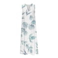 thumbnail image 4 of EGNMCR Robes de Fête pour Femmes Robe d'Été pour Femmes Design Décontracté Robe Dégradée Sans Manches Col en V Longue Robe, 4 of 5