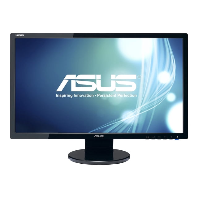 ASUS VE248Q - LED monitor - 24" - 1920 x 1080 Full HD (1080p) - 250 cd/m�� - 1000:1 - 2 ms - HDMI, VGA, DisplayPort - speakers - black