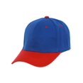 thumbnail image 1 of Casquette de Baseball Bicolore Ajustable, Bleu Royal Rouge, 1 of 2