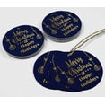 thumbnail image 4 of Inkdotpot Gold Foil Paper Hang Tags Merry Christmas & Happy Holiday Favor Tags 100 Pieces, 4 of 6