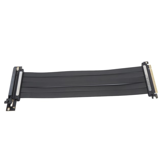 PCIE 4.0 X16 Extender Riser Cable, EMI Shielding Flexible PCIE 4.0 X16 Cable, Female 90 PCIE GPU Graphic Card Extension Cable for RTX3090ti RTX3090 RTX3070ti RTX3070