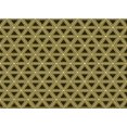 thumbnail image 1 of Ahgly Company Machine Washable Indoor Rectangle Transitional Metallic Gold Area Rugs, 2' x 3', 1 of 7
