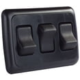 thumbnail image 3 of JR Products 12245 Interrupteur Marche-Arrêt Triple SPST Noir avec Lunette, 3 of 3