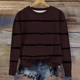 thumbnail image 5 of Yuyuzo Chandails en Molleton pour Filles Tout-Petits Col Rond Manches Longues Décontracté Confortable Rayé Pull d'Automne pour Bébé Fille, 5 of 5