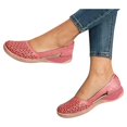 thumbnail image 3 of Chaussures Femme Chaussures Femme Sandales Décontractées d'Été Mode Décontractées Plates Couleur Unie à Oeillets, 3 of 4