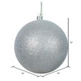 thumbnail image 4 of Vickerman N592507DG Boule à Capuchon Percée Pailletée Argentée, Ornement, 10 Po, 4 of 4