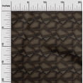 thumbnail image 2 of oneOone Cotton Poplin Brown Fabric Abstract Sewing Material Print Fabric By The Yard 56 Inch Wide, 2 of 4
