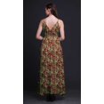 thumbnail image 4 of Bimba Robe Longue à Imprimé Floral pour Femmes, Bretelles Spaghetti, Col en V, Maxi, Tenue de Plage - Xxx-Grand, 4 of 5
