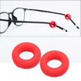 thumbnail image 4 of 2 Pcs Coussinets d'Oreille en Silicone pour Lunettes Confortables Coussinets de Jambe pour Lunettes Oreille Rouge, 4 of 8
