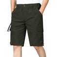 thumbnail image 1 of QATAINLAV Short Cargo pour Hommes Taille Extensible Short de Randonnée Pantalon Court Léger Multi-Poches Golf Pêche Travail Short Vert Armée TTTG Cadeaux pour Hommes, 1 of 10
