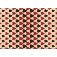 thumbnail image 1 of Ahgly Company Tapis Rectangulaire Lavable en Machine Intérieur Transitionnel Pêche Orange Profond, 4 Pieds x 6 Pieds, 1 of 7