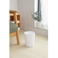 thumbnail image 3 of Grey Label White  Waste Can, Round Plastic Bathroom Trash Bin, Garbage Can & Wastebasket, 3 of 7