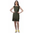 thumbnail image 1 of Moomaya WoMen's Solid Cotton Plus Size Lace Summer Outfit Sleeveless Mini Dress, 1 of 5