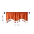 thumbnail image 3 of EGNMCR Room Decor, Home Decor, Wall Decor Elegant Fringed Window Curtains Patterned Rod Panels Stylish Short Drapes For Home Decor Curtains Curtains, 3 of 6