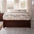 thumbnail image 3 of AFI Concord Urban Queen Storage Wood Platform Bed with Footboard & 2 Drawers in Walnut, 3 of 7