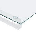 thumbnail image 5 of vidaXL Monitor Stand White 60x35x8 cm Tempered Glass and Metal, 5 of 5