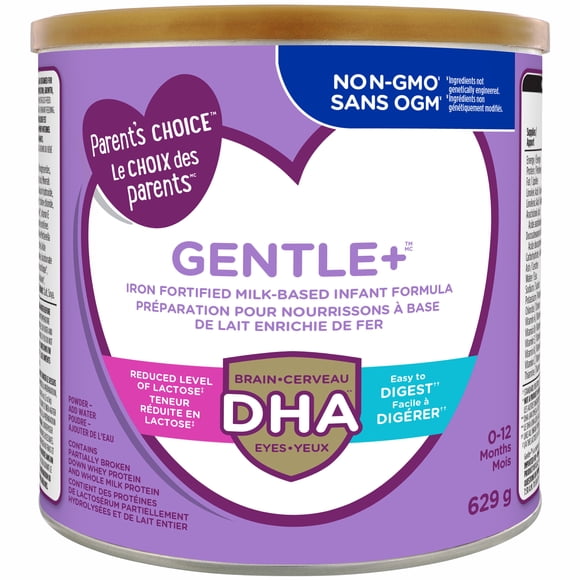 Parent’s Choice Gentle+ Iron Fortified Infant Formula Powder with DHA, 0-12 Months, 629g