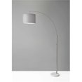 thumbnail image 1 of 11" X 48" X 73.5"  Brushed Steel Metal Arc Lamp, 1 of 1