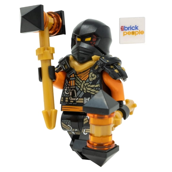 LEGO Ninjago Dragons Rising Season 2: Cole Climber Minifigure with Battle Hammers