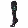thumbnail image 1 of Aocisk Christmas Printed Calf Socks Long Tube Knee Socks with Compression Design Compression Socks for Support K s/m, 1 of 2