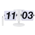 thumbnail image 2 of Flip Desk Clock Retro Digital Mechanical Battery Powered 12 Hours Quiet Automatic Page Turning Clock with Extended Rod for Living Room Office Study Commercial Space, 2 of 7