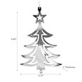 thumbnail image 2 of Christmas Flat Silver Metal Ornament Tree - Set of 12, 2 of 3
