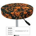 thumbnail image 4 of Easygdp Daisies Print Easy To Install Bar Stool Covers&Stool Covers Round&Elastic Stool Cover, Barstool Covers,Washable&Bottom With Elastic Edge-14 inch, 4 of 7
