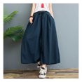 thumbnail image 1 of Women's Ramie Trousers Loose Comfortable Lightweight Pant for Summer Spring, 1 of 7