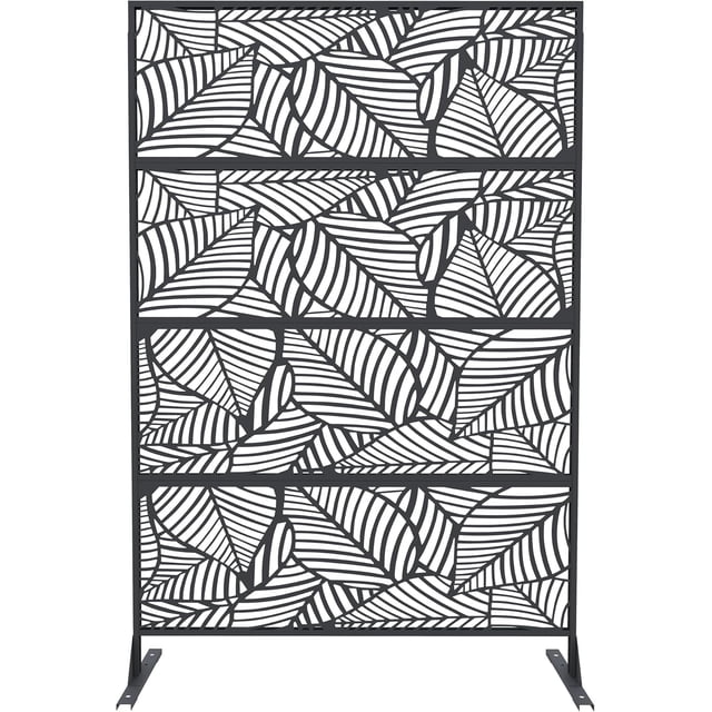 Bingirl Outdoor Privacy Screen: Decorative - Leaf Garden Screens for Privacy