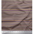 thumbnail image 2 of Soimoi Rayon Fabric Horizontal Stripe Print Fabric by The Yard 42 Inch Wide, 2 of 5