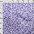 thumbnail image 3 of oneOone Rayon Violet Fabric Fruits Peach Craft Projects Decor Fabric Printed By The Yard 56 Inch Wide, 3 of 4