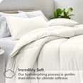 thumbnail image 2 of Bare Home Goose Down Alternative Comforter Set - 2 Piece Set - Twin/Twin XL, Cream, 2 of 7