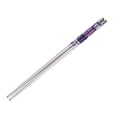thumbnail image 2 of 1Pc Metal Chopsticks Reusable Chopsticks, Stainless Steel Chopsticks with Different Pattern, Dishwasher Safe Non-Slip Chop Sticks Kitchen Tool Tableware for Home Cooking Eating, 2 of 3