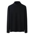 thumbnail image 1 of HAiming Chandails Thermiques à Col Roulé pour Hommes Couche de Base Décontractée Manches Longues Chandail Léger Automne Hiver Hauts Chauds, 1 of 5