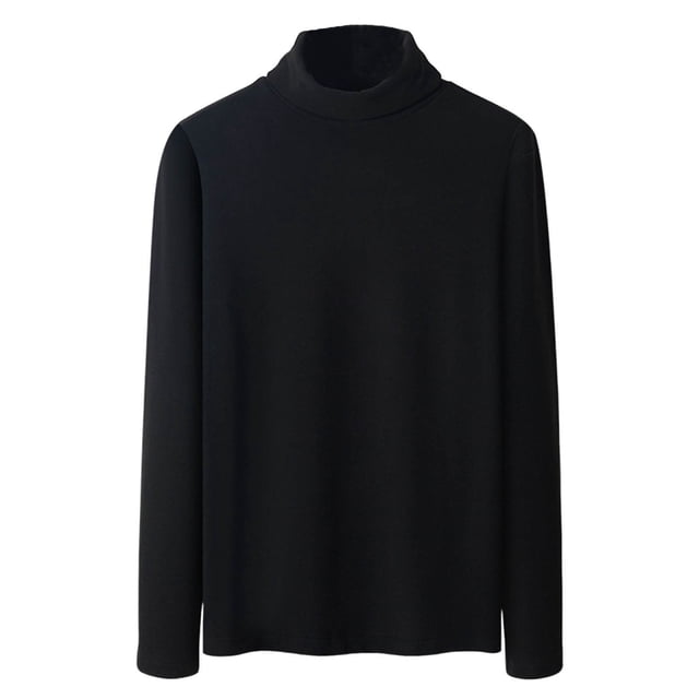 HAiming Chandails Thermiques à Col Roulé pour Hommes Couche de Base Décontractée Manches Longues Chandail Léger Automne Hiver Hauts Chauds
