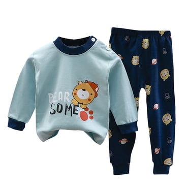 LOVZFMLL Little Boy Girl Clothes Long Sleeve Top and Pant 2 Piece Sets Pajamas Loungewear Playwear Casual Fall Winter Outfits 4-5 Years