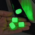 thumbnail image 3 of 4PCS Night Glowing Wheel Nozzle Rubber Valve Caps, Luminous Tire Valve Stem Caps for Car, Sturdy and Easy to Install, Suitable for Various Vehicles, Safety and Beauty with Lighting, 3 of 7