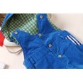 thumbnail image 3 of KIDSCOOL SPACE Baby Denim Overall,Hooded Little Kid Jean Jumper,Blue,2-3 Years, 3 of 5
