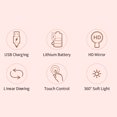 thumbnail image 4 of LED Makeup Mirror, 90 Degree Rotatable High Brightness Lighted Makeup Mirror  for Home, 4 of 7