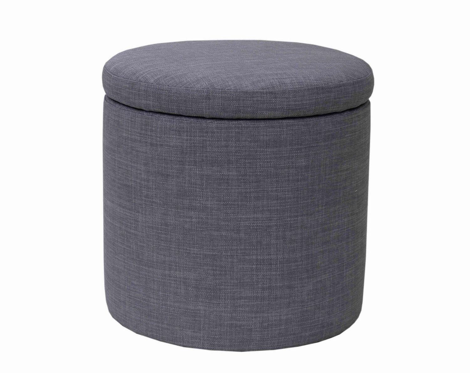 Ottomane de rangement rond hometrends