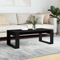 thumbnail image 1 of vidaXL Coffee Table Black 102x50x35 cm Engineered Wood, 1 of 5