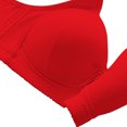 thumbnail image 3 of Bigersell Bras for Women Full-Coverage Wire-Free Bra Style T-10 Non-Slip Support Bra T-10-Red, 3 of 4