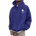thumbnail image 1 of QIPOPIQ Men's Fleece Graphic Hoodie Clearance, 1 of 6