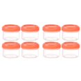 thumbnail image 1 of (2-Pack) Rinsvye 4Pcs Mini Clear Plastic Storage Organizers Jars with Leakproof Lids Time Locking Container Round Clear Container 35Ml Refillable Storage Containers for Home and Kitchen Organizing, 1 of 3