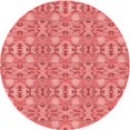 thumbnail image 1 of Ahgly Company Tapis d'Intérieur Ronds Transitionnels Lavables à la Machine, Corail Clair Rose, 3 Pieds Rond, 1 of 7