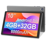 Tedupee Android 14 Tablet,10-Inch Tablets,1280*800 IPS Screen,4GB RAM, 32GB Storage 1TB Expansion,GMS,WIFI, 6000 mAh Battery