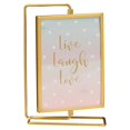 thumbnail image 2 of yuksok Photo Frame Cards Display Stand Holder Ornament Glass Front Rotating Photo Frame Aureate 23x15.5cm, 2 of 9
